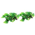 thumbnail image 3 of OULII 2Pcs Green Plastic Artificial Water Plants for Fish Tank Landscape Decoration 15x8cm, 3 of 7