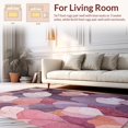 thumbnail image 2 of ODIKA 4x6 Machine Washable Non-Slip Area Rug, Botanical High Traffic Rug, Purple, 41704, 2 of 7