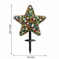 thumbnail image 2 of 22" Artificial Star Shaped Topiary Trees, Artificial Outdoor Star Stake Decor Set, Five-Pointed Topiary Ball Plants with Ground Pegs for Yard , Patriotic Independence Day and Easter Decorations B, 2 of 7