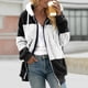 thumbnail image 1 of Puntoco Moda Mujer Cremallera Cuello en V Jersey tops Blusa de manga larga con capucha Sudadera Puntoco Puntoco-3488, 1 of 5