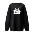 thumbnail image 3 of 2023 Chandail en Molleton de Mode pour Femmes 50 % de Rabais Liquidation Mode Halloween Imprimé Blouse Ample à Manches Longues Col Rond Chandail Décontracté, 3 of 4