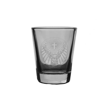 - 2oz Deer Portrait Shot Glass