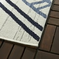 thumbnail image 2 of Balta Cory Trellis Indoor/Outdoor Area Rug White 5'3" x 7' 5' x 8' Navy, 2 of 5