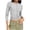 Gray-womens tops, variant on ShaoRunShi Womens 3/4 Sleeve Tops Crew Neck Slim Fit Tight Shirts Basic Tee Spring Fashion Clothes 2026 Outfits Trendy