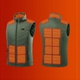 thumbnail image 3 of Mrat Mens Womens Heated Vests Heated Sleeveless Down Jacket Unisex Heated Waistcoat USB Electric Heated Outdoor Tops Warm Winter Casual Outerwear Ski Heating Coat S, 3 of 9
