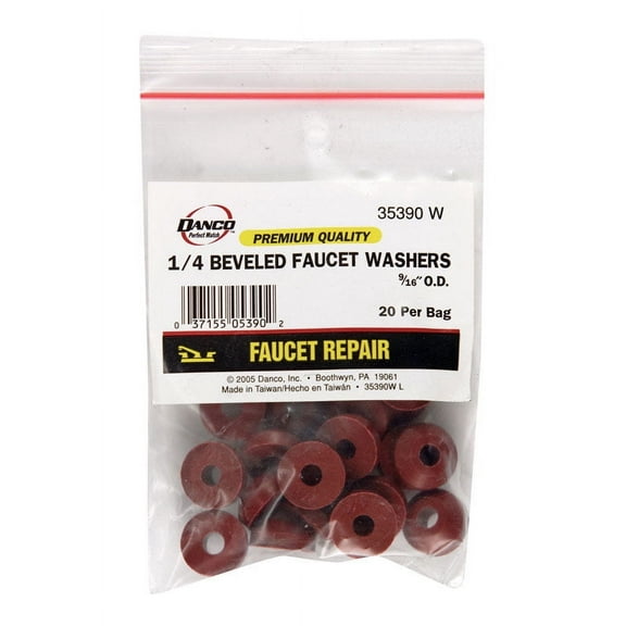 Danco 1/4 in. Dia. Rubber Washer 20 pk