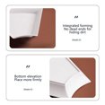 thumbnail image 6 of Trapezoidal Shape Plates White, Reusable Premium Dessert Plates, Small Saucers Plates, Plastic Side Dish Plates for Serving Snack Appetizer Salad Fruit, Assorted Colors, 10.6x8.6 Inches, 6 of 6