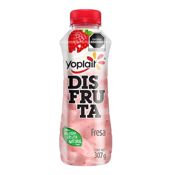 Yoghurt bebible Yoplait Disfruta con trozos de fresa 307 g