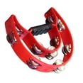 thumbnail image 4 of Musical Percussion Tambourine, Lightweight Sturdy Creativity And Imagination Inspiring Hand Tambourine Bell Handle Design Plastic  For Concert, 4 of 8