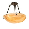 thumbnail image 4 of Meyda Tiffany 215806 Metro Organic 3 Light 16" Wide Semi-Flush Bowl Ceiling Fixture -, 4 of 6