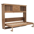 thumbnail image 5 of Kumix Twin Size Murphy Bed with Charging Station and a Drawer, Wooden Murphy Bed for Teens Adults, Space-Saving Murphy Bed Frame, Wood, 5 of 7