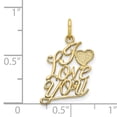 thumbnail image 3 of 10k I Love You Charm, 3 of 3