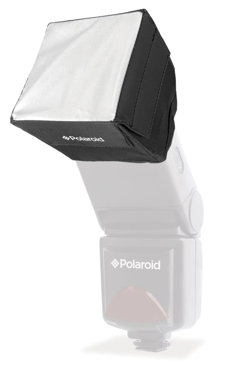 Polaroid Flash Diffuser Polaroid Mini Studio Soft Box Flash Diffuser and Power Battery Charger Canon Speedlite 430EX III-RT Flash 