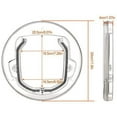 thumbnail image 2 of Chatière pour Animaux de Compagnie Petite Porte pour Chiens et Chats avec 4 Possibilités de Verrouillage Rond, 2 of 5