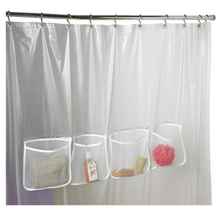 Zenith Products Vinyl 3 Pocket Shower Curtain / Liner