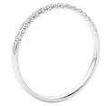 thumbnail image 5 of PEORA 14K White Gold Lab Grown Diamond Half-Eternity Band, 1/4 Carat, F-G Color, VS Clarity, Bridal Wedding Anniversary 1.6mm Ring, Size 5.5, 5 of 5