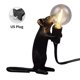 thumbnail image 1 of Lámpara de mesa Lámpara de escritorio de ratón Lámpara de mesa lateral de animal de resina Bombilla de luz E12, Negro, Enchufe de EE. UU., Ratón de pie Inevent HA003391-13B, 1 of 2