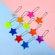 thumbnail image 2 of Llavero con forma de estrella de PVC con logotipo de advertencia nocturna y reflector para montar en la mochila escolar, 2 of 6