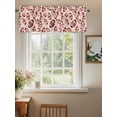 thumbnail image 2 of Curtain Valance for Windows,Rugby Football Pink Bow Kitchen Valances Rod Pocket Short Curtains,Sports Lover Window Treatment Panel for Bedroom Living Room Bathroom 42"x18", 2 of 9