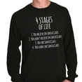 thumbnail image 5 of Christmas 4 Stages of Life Santa List Long Sleeve TShirt Men Women Brisco Brands M, 5 of 6