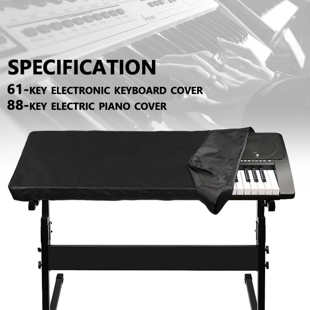 Piano Keyboard Gig Bag Covers with Elastic Cord Locking Clasp CYFC294 Universal 61//88 Keys Electronic Piano Keyboard Dust Cover