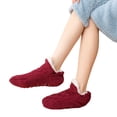 thumbnail image 1 of Minnieouse Calcetín grueso de invierno frío de 2 piezas, calcetines suaves, calcetería cómoda, calzado cálido, accesorio para el hogar, la Accesorios de disfraces Vino rojo 40 a 42, 1 of 6