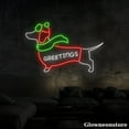 thumbnail image 4 of Glowneon Beagle Dog Christmas Neon Sign, Greetings LED Sign, Dog Lover Gift, Pet Shop Decor, 4 of 5