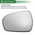thumbnail image 2 of Reemplazo de vidrio de espejo retrovisor convexo calefaccionado del lado izquierdo para Ford Mondeo 2014-2022, 2 of 6