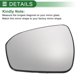 thumbnail image 2 of Reemplazo de vidrio de espejo retrovisor convexo calefaccionado del lado izquierdo para Ford Mondeo 2014-2022, 2 of 6