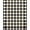 Black White, Pattern 5, variant on ODIKA Farmhouse Border Bathroom Checked Plaidcircle Plaid Fabric Checkered Playful Stain Resistant Low Profile for Dorm Room, Small Living Apartment