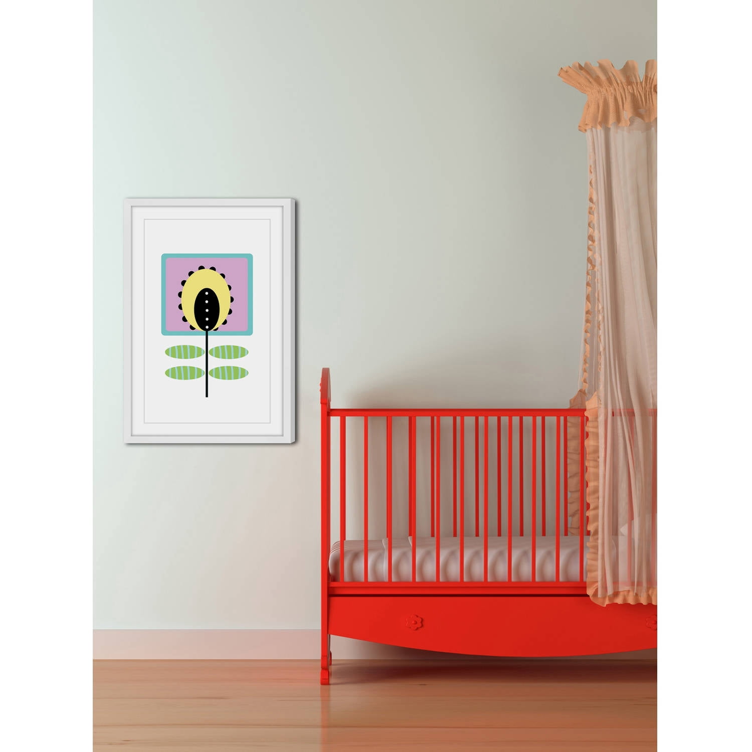 Marmont Hill "Yellow Bud" by Katarina Snygg Framed Painting Print