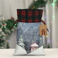 thumbnail image 5 of Naloa Watercolor Winter Landscape For Christmas Christmas Gift Bags Christmas Drawstring Gift Bags Christmas Trees Decorations Indoor Holiday Party Christmas Treat Bags-Black, 5 of 8