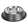 thumbnail image 3 of Iconic Pet 2-Pack Color Splash Stripe Non-Skid Pet Bowl, For Dog or Cat, Black, 16 Oz, 2 Cup, 3 of 11