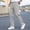 #Gray, variant on DPTALR Men's Solid Color Pleated Draped Versatile Straight Leg Casual Trousers,Navy,Big and Tall Men L