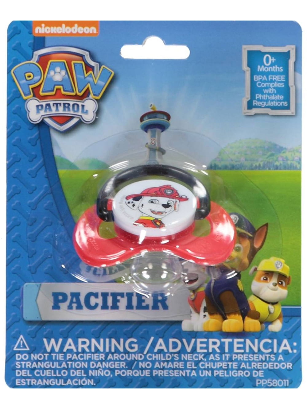 paw patrol pacifier