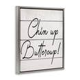 thumbnail image 3 of Stupell Industries French Country Chin Up Buttercup Gray Floating Frame Canvas Art, 25 x 31, by Ziwei Li, 3 of 8