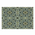 thumbnail image 1 of Turkish Pattern Cutting Board, Flowers in and Traditional Style, Decorative Tempered Glass Cutting and Serving Board, Small Size, Earth Yellow Slate Blue, by Ambesonne, 1 of 1