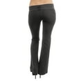 thumbnail image 3 of Vivian's Fashions Yoga Pants - Full Length, Misses Size (Charcoal, M), 3 of 3