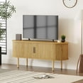 thumbnail image 3 of Soonbuy 47" TV Stand, Modern TV Console Table with Storage Compartment and Sliding Door, Gaming Entertainment Center with Cabinet for Living Room, Bedroom, Office, 3 of 8