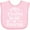 AD-Pink, variant on Inktastic Daddy is My Valentine Girls Girls Baby Bib