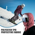 thumbnail image 3 of Visland Skiing Hat Waterproof 3-in-1 Thickened Fleece Lining Outdoor Riding Headgear Adjustable Drawstring Snowproof Thermal Hood, 3 of 8