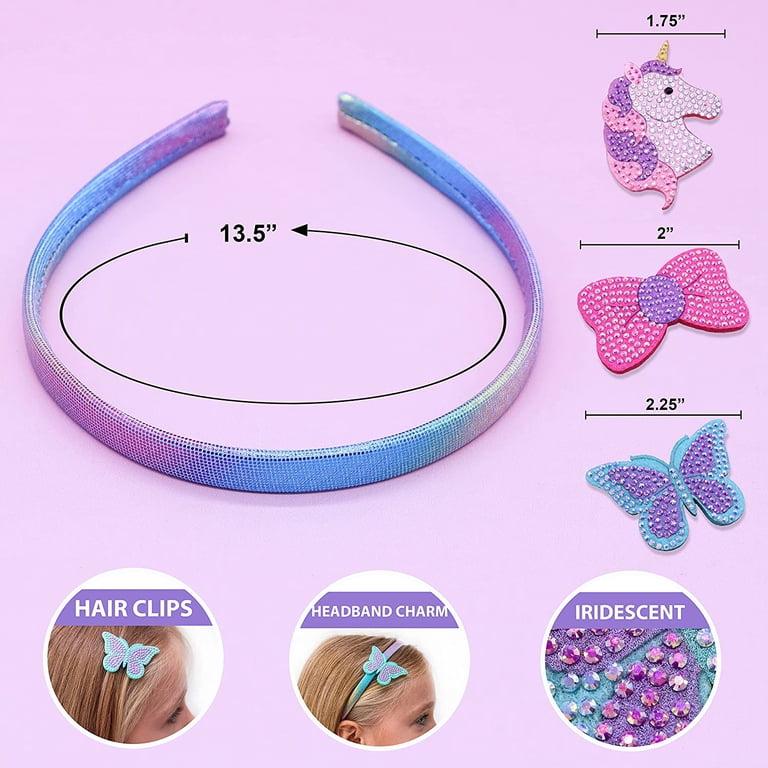 FROG SAC Interchangeable Rhinestone Charm Headband for Girls  display picture 3