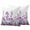 Purple, variant on 2 Pack Outdoor Waterproof Throw Pillow Covers,Purple Gradient Flower Leaves on White Decorative Square Patio Pillowcases for Chair Couch Sofa 16x16in
