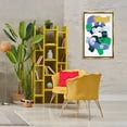 thumbnail image 3 of Stupell Industries Curved Paint Strokes Abstract Painting Gold Floater Framed Canvas Art Print Wall Art, 21 x 31, 3 of 10
