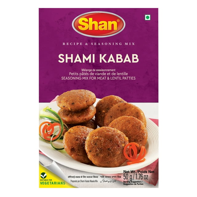 Recette et mélange d'assaisonnement Shami Kabab de Shan