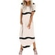 thumbnail image 1 of Vestidos de Verano de Mujer Casual Cuello Redondo Bolsillos de Manga Corta Impresión Vestido Largo, Vestido Ligero de Poliéster para Diario, Fiesta Y Primavera, 1 of 6