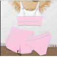 thumbnail image 6 of MUXiin Girls' 3 Piece Set Floral Print Bikini Swimsuit with Drawstring Beach Skirt Cute Ruched Bathing Suit for 11-12 Years, 6 of 6