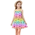 thumbnail image 4 of FAHXNVB Cami Dress for Girls Cute Graphic Print Sleeveless A-Line Swing Casual Dresses Summer Fashion Comfy Beach Dress 4-15 Years, 4 of 8