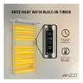 thumbnail image 2 of Eve Series 8-Bar Wall Mounted Electric Bathroom Towel Warmer Rack in Polished Chrome Finish Stainless Steel, 2 of 11