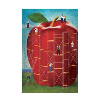 Trademark Fine Art 'Apple' Canvas Art by Greg Simanson